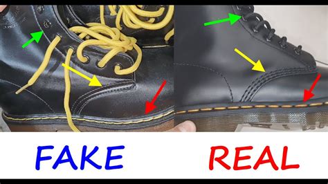 how to spot fake dr martens shoes|dr martens without yellow stitching.